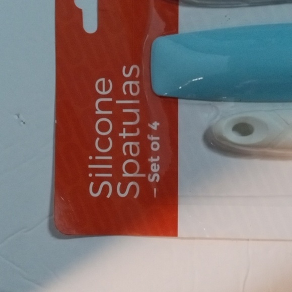 Mistralli Silicone Spatulas 4 Piece  Set Blue and White   New - Picture 3 of 7